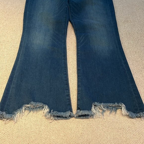 LOFT button up kick crop jeans - Picture 5 of 6